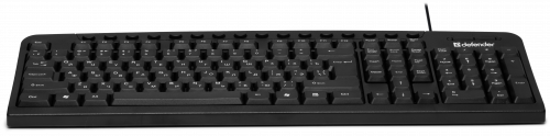 Клавиатура Defender Focus HB-470 RU, USB, мультимедиа, проводная, черный (1/20) (45470) фото 6