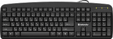 Клавиатура DEFENDER Office HB-910 RU, полноразмерная, черный (1/20) (45910)