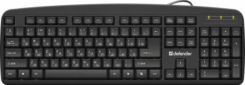 Клавиатура DEFENDER Office HB-910 RU, полноразмерная, черный (1/20) (45910)