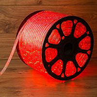 Дюралайт NEON-NIGHT LED, свечение с динамикой (3W) - красный, 36 LED/м, бухта 100м (100/100)