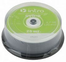 Intro DVD+R INTRO 16X 4,7GB  Cakebox 25 (25/300/14400)