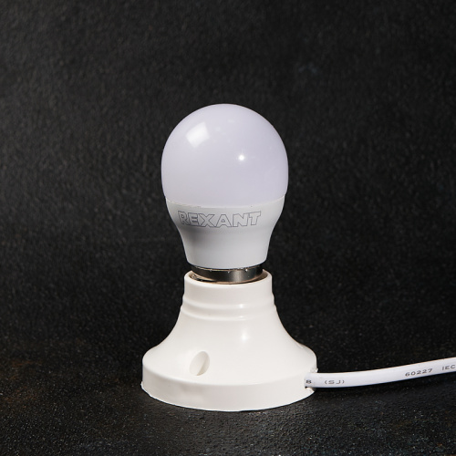 Лампа светодиодная REXANT Шар (GL) 9,5 Вт E27 903 лм 2700 K теплый свет (1/10/100) (604-039) фото 6