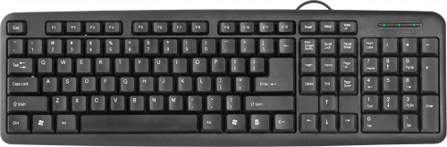 Клавиатура DEFENDER HB-420, полноразмерная, USB, черный (1/20) (45420) фото 2