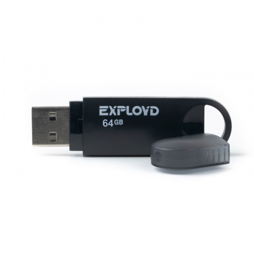 Флеш-накопитель USB  64GB  Exployd  570  чёрный (EX-64GB-570-Black) фото 2