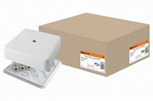 Коробка распаячная КР 100х100х29 ОП с клем. колодкой белая IP40 TDM (6/42) (SQ1401-0208)