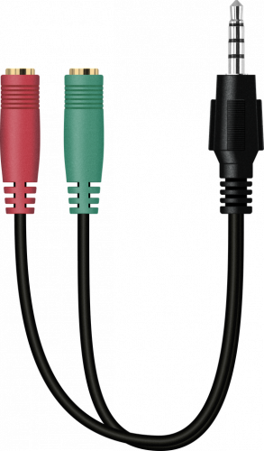 Игровая гарнитура Defender Scrapper 500 кабель 2 м, красный/черный (64500) фото 3