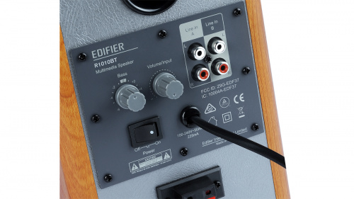 Акустика EDIFIER R1010BT BR, 2 динамика.Bth5.1.Частотная х-ка 65Гц-17кГц.комплект:колоноч.каб,аудио каб.3.5мм-RCA,аудиокаб.3.5 (F)-RCA (1/4) (80002780) фото 2