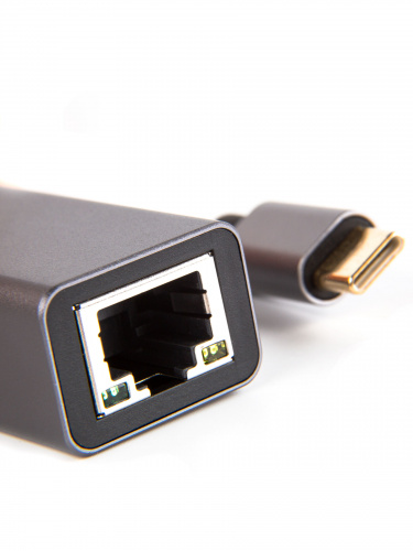 USB-концентратор USB 3.1 Type-C -->RJ-45 1000Mbps Ethernet, Aluminum Shell, 0.15м VCOM <DU320M> (1/150) фото 3