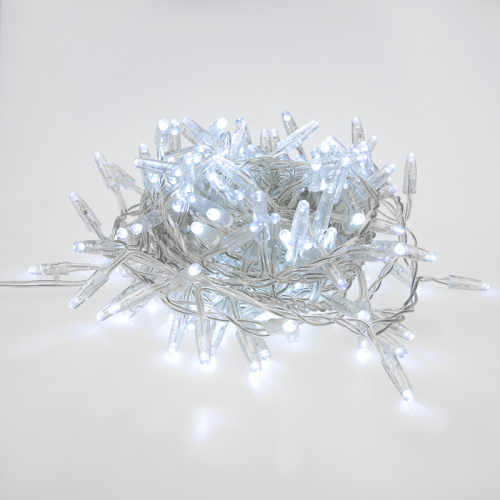 Гирлянда NEON-NIGHT «Кластер» 10 м, 400 LED, прозрачный ПВХ, IP65, соединяемая, цвет свечения белый  (1/8) фото 3