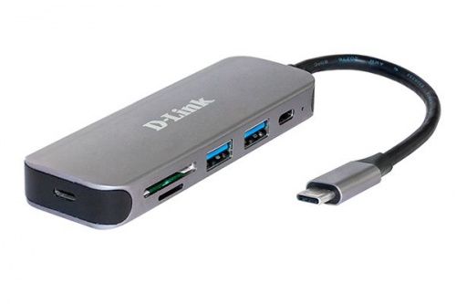Разветвитель D-Link  DUB-H4 USB 2.0 DUB-2325 2порт, черный (DUB-2325/A1A)