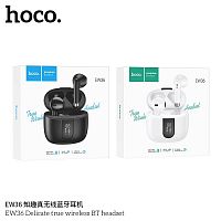 Наушники внутриканальные HOCO EW36 Delicate, пластик, bluetooth 5.3, микрофон, цвет: чёрный (1/20/200)