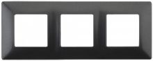 Рамка ЭРА серии Elegance скрытой установки на 3 поста антрацит (1/10/100) (Б0034397)