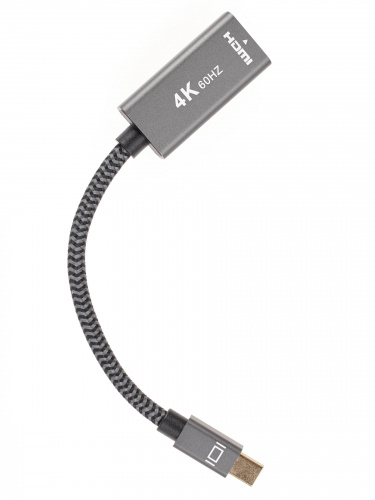 Адаптер miniDP --> HDMI-F 0.15м ,  оплетка, 4K@60Hz, Telecom (TA565) (1/200) фото 9