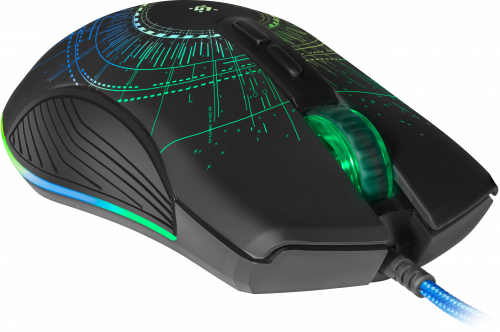 Мышь DEFENDER Sirius GM-660L , черный, игровая, USB, RGB, 7 кнопок, 3200dpi (1/40) (52660) фото 10