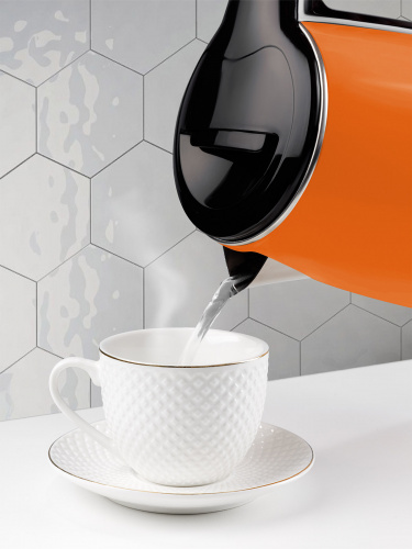 Электрический чайник "Ника", нержавеющая сталь / пластик, 1,8 л, 1800 Вт, оранжевый, TDM (1/12) фото 3