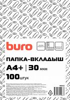 Папка-вкладыш Buro тисненые А4+ 30мкм (упак.:100шт)