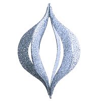 Фигура елочная  NEON-NIGHT "Сосулька складная 3D", 51 см, цвет серебряный (6/24) (502-326)