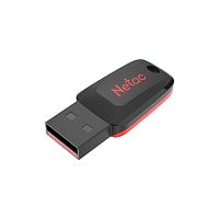 Флеш-накопитель USB  64GB  Netac  U197 mini  чёрный/красный (NT03U197N-064G-20BK)