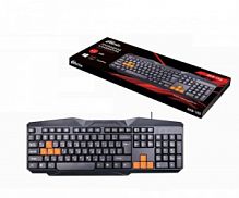 Клавиатура RITMIX RKB-152, черная/оранжевая, USB (1/20)