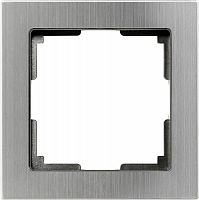 Рамка 1-местная SMARTBUY пластик серый никель "Нептун" (SBE-06gn-Metal-FR-1) (5/100)
