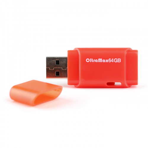 Флеш-накопитель USB  64GB  OltraMax  240  красный (OM-64GB-240-Red) фото 2