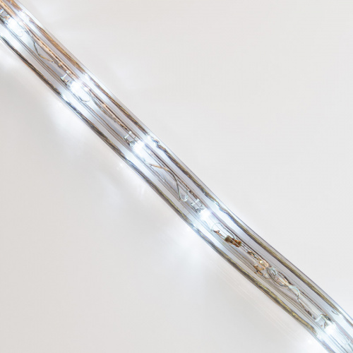 Дюралайт NEON-NIGHT LED, постоянное свечение (2W) - белый Эконом 24 LED/м , бухта 100м (100/100) фото 4