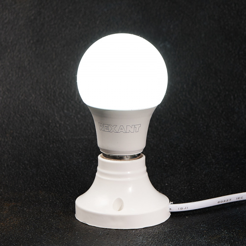 Лампа светодиодная REXANT Груша A60 11,5 Вт E27 1093 лм 6500 K холодный свет (1/10/100) фото 2