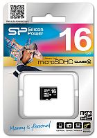 Карта памяти MicroSD  16GB  Silicon Power Class 10 без адаптера (SP016GBSTH010V10)