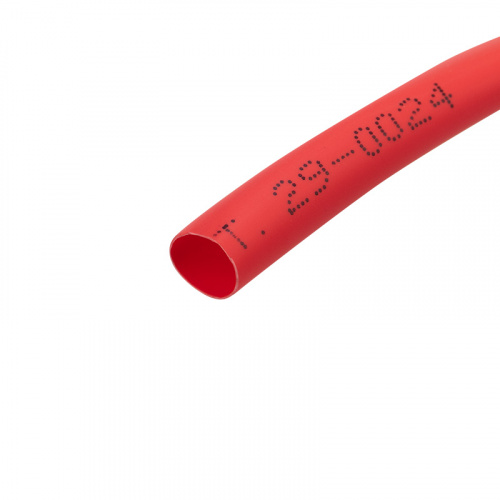 Трубка термоусаживаемая 5,0/2,5 мм красная, ролик 2,44 м REXANT (1) фото 2