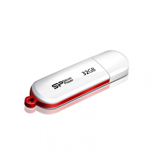 Флеш-накопитель USB  32GB  Silicon Power  LuxMini 320  белый (SP032GBUF2320V1W)