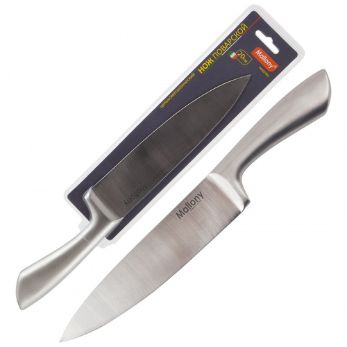Нож цельнометаллический MAESTRO MAL-02M поварской, 20 см (1/12/72) (920232) фото 3