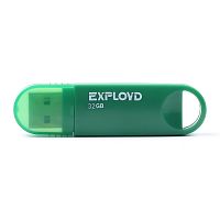 Флеш-накопитель USB  32GB  Exployd  570  зелёный (EX-32GB-570-Green)