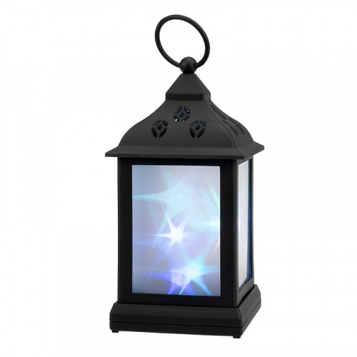 Фонарь декоративный NEON-NIGHT 11х11х22,5 см, черный корпус, цвет свечения RGB с эффектом мерцания (1/12) (513-064) фото 3