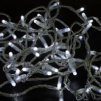 Гирлянда NEON-NIGHT «Нить» 10 м, 200 LED, прозрачный ПВХ, цвет свечения белый с эффектом мерцания (каждый 5-й)  (1/12)