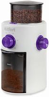 Кофемолка Kitfort КТ-7102 100Вт сист.помол.:жернова вместим.:150гр белый/фиолетовый