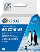Картридж струйный G&G GG-CZ101AE 650 черный для HP DeskJet 1010/10151515/1516