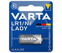 Элемент питания VARTA LR1/N/LADY Electronics (1 бл)  (1/10/100) (04001101401)