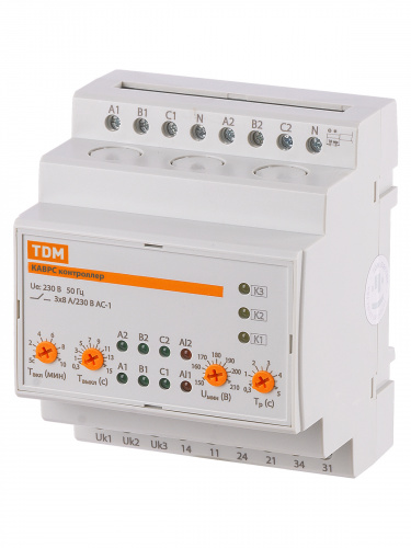 Контроллер автоматического ввода резерва с секционированием КАВРС 3Ф 230В АС на 2 ввода TDM (1/1/50) фото 6
