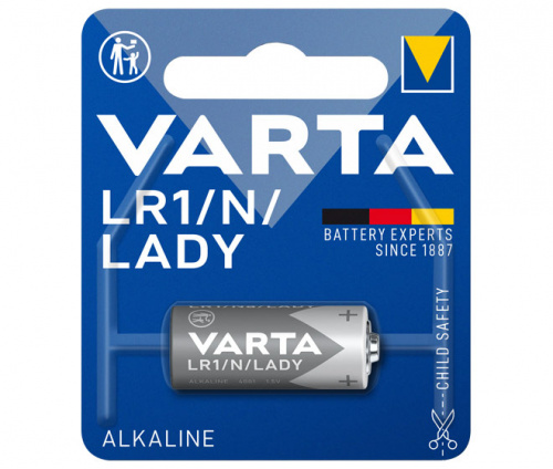 Элемент питания VARTA LR1/N/LADY Electronics (1 бл)  (1/10/100) (04001101401)