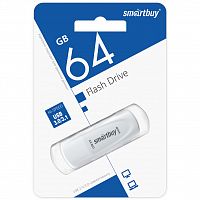 Флеш-накопитель USB 3.1  64GB  Smart Buy  Scout  белый (SB064GB3SCW)