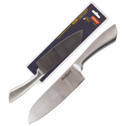 Нож цельнометаллический MAESTRO MAL-01M сантоку, 18 см (1/12/72) (920231) фото 5