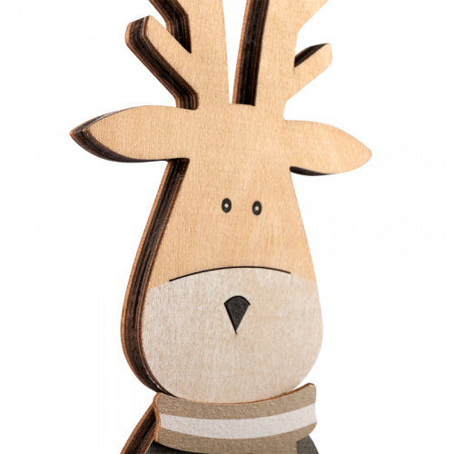 Фигурка деревянная NEON-NIGHT с подсветкой "Рождественский олень" 11х5х47 см (1/24) (504-007) фото 11