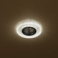 Светильник ЭРА DK LD1 BR, декор cо светодиодной подсветкой, MR16/GU5.3, коричневый (1/50/1750)