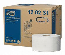Бумага туалетная Tork профессиональная Advanced 2-хслойная 170м белый (уп.:12рул) (120231)