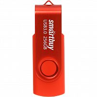 Флеш-накопитель USB 3.0  256GB  Smart Buy  Twist  красный (SB256GB3TWR)