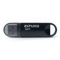 Флеш-накопитель USB  64GB  Exployd  570  чёрный (EX-64GB-570-Black)