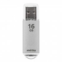 Флеш-накопитель USB  16GB  Smart Buy  V-Cut  серебро (SB16GBVC-S)