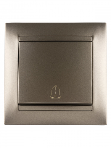 Кнопка звонковая 6А бронза , с/у, "Лама" (10/120) TDM (SQ1815-0708) фото 4