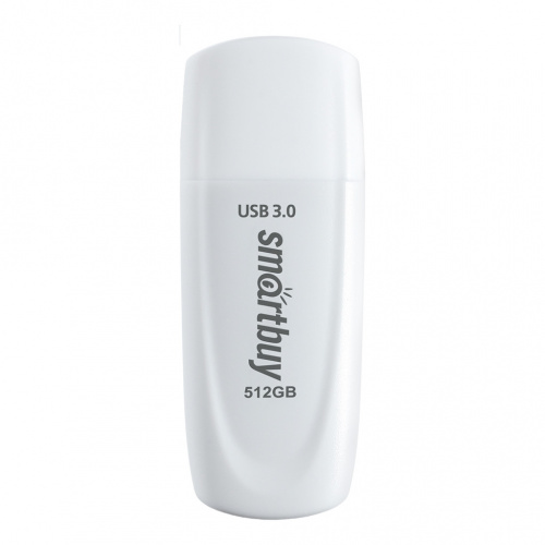 Флеш-накопитель USB 3.1  512GB  Smart Buy  Scout  белый (SB512GB3SCW)