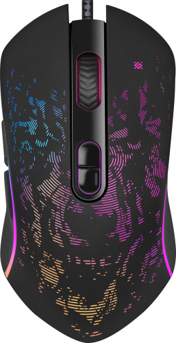 Мышь Defender Witcher GM-990, черный, USB, RGB, 7 кнопок, 3200dpi (1/40) (52990) фото 7